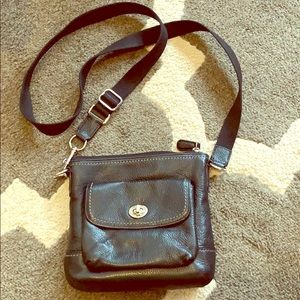 Leather crossbody